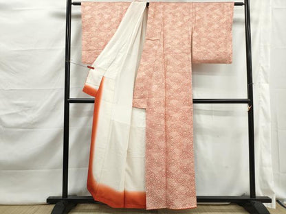 平和屋着物■上質な小紋　花尽くし文　菊　正絹　逸品　DABJ5247qa