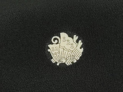 平和屋着物■豪華黒留袖　駒刺繍　霞枝松文　暈し染め　金彩　正絹　逸品DABJ5251qa