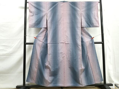 平和屋着物■上質な紬　霞間道　暈し染め　正絹　逸品　DABJ5253qa