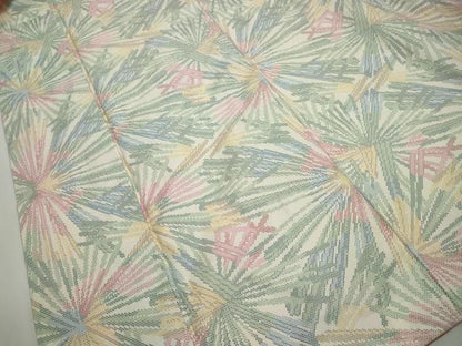 平和屋着物■本場大島紬　7マルキ　若松葉文　正絹　逸品　DABJ5254qa