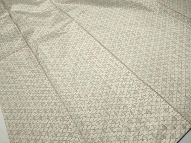 平和屋着物■上質な紬　網目文　正絹　逸品　DABJ5255qa