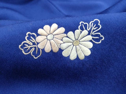 平和屋着物■訪問着　駒刺繍　総刺繍　貝桶花鳥文　金糸　正絹　逸品　DABJ5272qa
