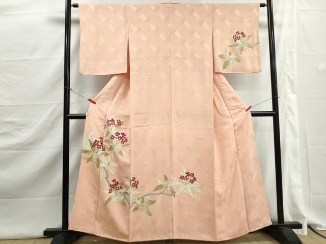平和屋着物■訪問着　枝花文　金彩　正絹　逸品　DABJ5274qa