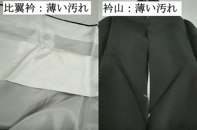 平和屋着物■豪華黒留袖　風景樹林文　暈し染め　金銀彩　正絹　逸品　DABJ5276qa