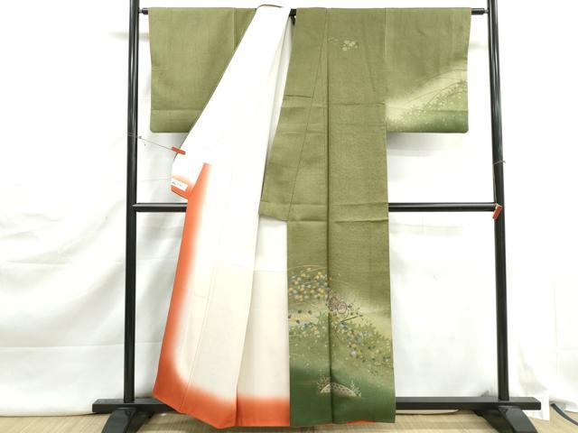 平和屋着物■訪問着　花鼓文　暈し染め　金銀彩　やまと誂製　正絹　逸品　DABJ5281qa
