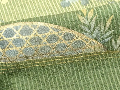 平和屋着物■訪問着　花鼓文　暈し染め　金銀彩　やまと誂製　正絹　逸品　DABJ5281qa
