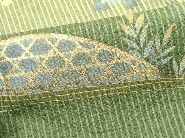 平和屋着物■訪問着　花鼓文　暈し染め　金銀彩　やまと誂製　正絹　逸品　DABJ5281qa