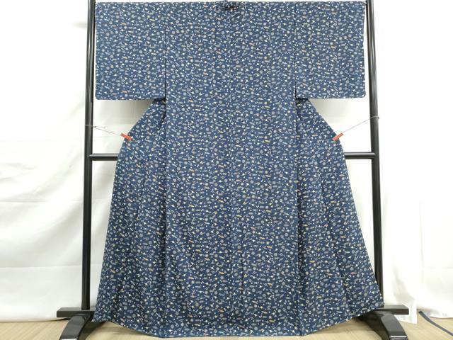 平和屋着物■上質な小紋　花鳥文　正絹　逸品　DABJ5288qa