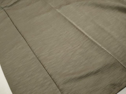 平和屋着物■上質な色無地　よろけ縞地紋　岩井茶色　正絹　逸品　DABJ5294qa
