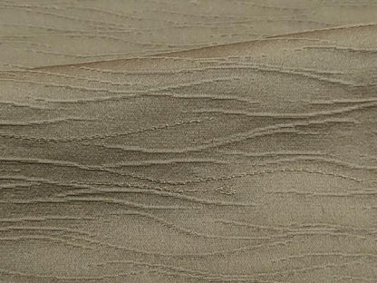 平和屋着物■上質な色無地　よろけ縞地紋　岩井茶色　正絹　逸品　DABJ5294qa
