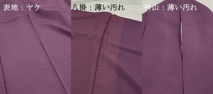 平和屋着物■上質な色無地　二藍色　正絹　逸品　DABJ5297qa