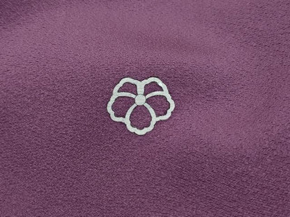 平和屋着物■上質な色無地　二藍色　正絹　逸品　DABJ5297qa