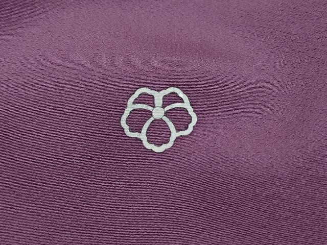 平和屋着物■上質な色無地　二藍色　正絹　逸品　DABJ5297qa