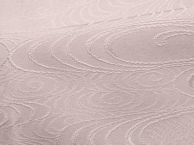 平和屋着物■上質な色無地　流水地紋　灰桜色　正絹　逸品　DABJ5308qa