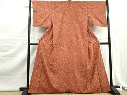 平和屋着物■上質な小紋　小花尽くし文　正絹　逸品　未使用　DABJ5312qa
