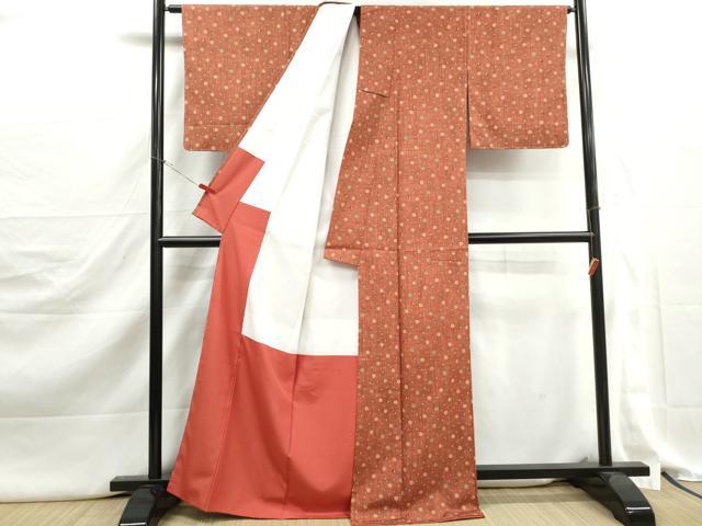 平和屋着物■上質な小紋　小花尽くし文　正絹　逸品　未使用　DABJ5312qa