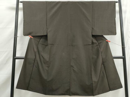 平和屋着物■男性　紬　間道　正絹　逸品　DABJ5319qa