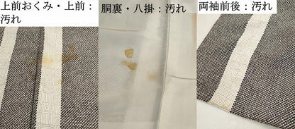 平和屋着物■上質な小紋　抽象間道　正絹　逸品　DABJ5320qa