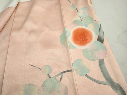 平和屋着物■豪華振袖　駒刺繍　枝梅文　暈し染め　金彩　正絹　逸品　DABJ5322qa