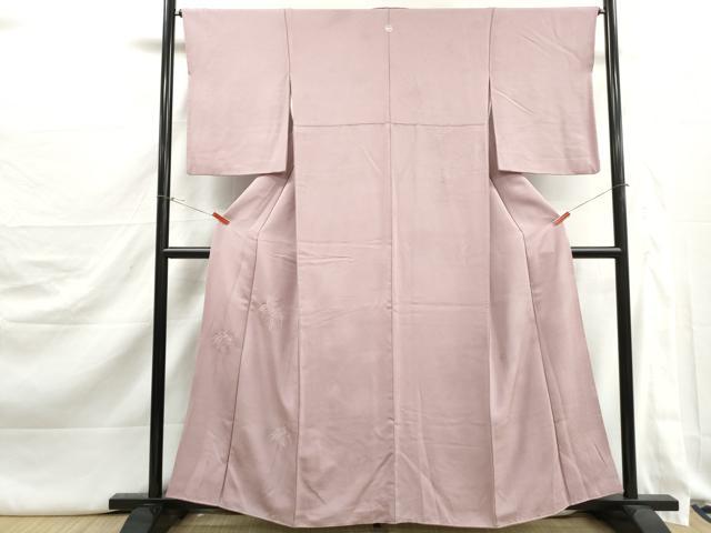 平和屋着物■豪華色留袖　総刺繍　笹の葉文　薄柿色　正絹　逸品　DABJ5333qa