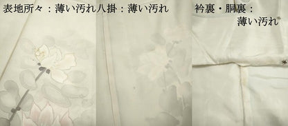平和屋着物■訪問着　手描き　枝花文　正絹　逸品　DABJ5337qa