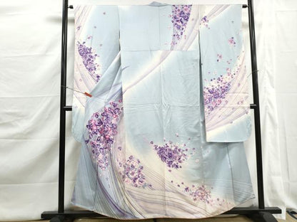 平和屋着物■豪華振袖　草花文　暈し染め　正絹　逸品　DABJ5339qa