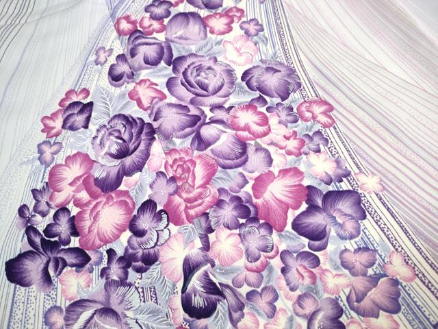 平和屋着物■豪華振袖　草花文　暈し染め　正絹　逸品　DABJ5339qa