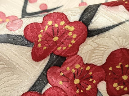 平和屋着物■豪華振袖　枝梅文　金彩　正絹　逸品　DABJ5340qa