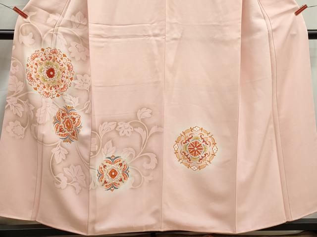 平和屋着物■中国三大刺繍　相良刺繍　訪問着　正倉院更紗花文　暈し染め　正絹　逸品　DABJ5344qa
