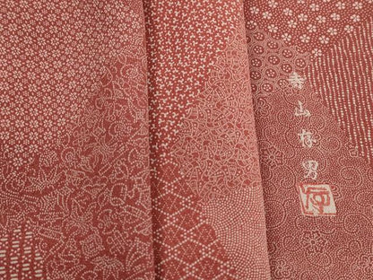 平和屋着物■江戸小紋　寺山存男　寄せ小紋柄　鈴乃屋扱い　正絹　逸品　DABJ5345qa