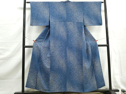 平和屋着物■上質な小紋　舞葉地紋　霞箔散らし文　正絹　逸品　DABJ5347qa