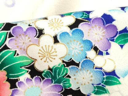 平和屋着物■豪華振袖　駒刺繍　扇面牡丹花文　金彩　正絹　逸品　DABJ5349qa