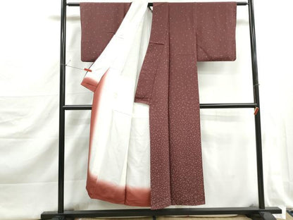 平和屋着物■訪問着　箔散らし文　正絹　逸品　DABJ5353qa