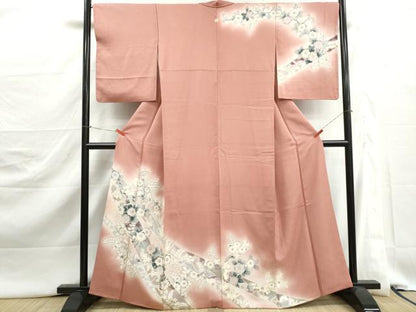 平和屋着物■訪問着　辻が花　藤花房　暈し染め　金銀彩　正絹　逸品　DABJ5369qa