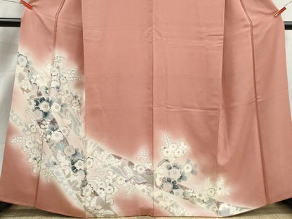 平和屋着物■訪問着　辻が花　藤花房　暈し染め　金銀彩　正絹　逸品　DABJ5369qa