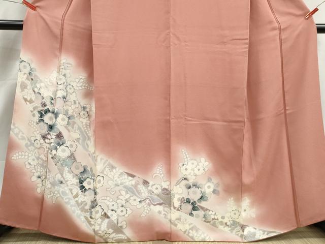 平和屋着物■訪問着　辻が花　藤花房　暈し染め　金銀彩　正絹　逸品　DABJ5369qa