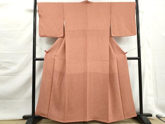 平和屋着物■江戸小紋　鮫小紋柄　鬼しぼ縮緬　正絹　逸品　DABJ5370qa