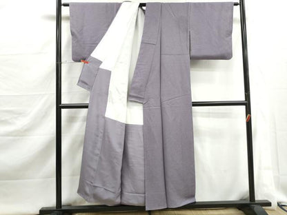 平和屋着物■上質な色無地　霞地紋　半色　正絹　逸品　DABJ5375qa