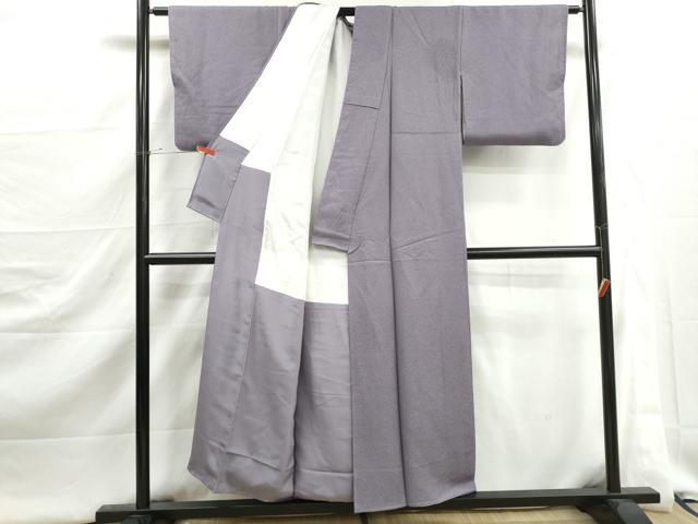平和屋着物■上質な色無地　霞地紋　半色　正絹　逸品　DABJ5375qa