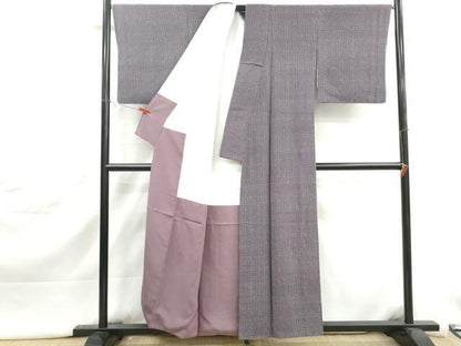 平和屋着物■江戸小紋　笹竹間道　正絹　逸品　DABJ5379qa