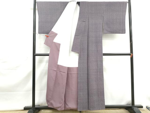 平和屋着物■江戸小紋　笹竹間道　正絹　逸品　DABJ5379qa