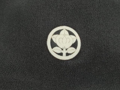 平和屋着物■豪華黒留袖　駒刺繍　草花文　金彩　正絹　逸品　DABJ5380qa