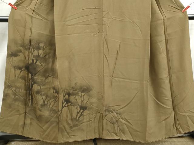 平和屋着物■訪問着　作家物　手描き　風景樹林文　暈し染め　正絹　逸品　DABJ5386qa