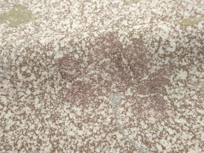 平和屋着物■上質な小紋　霞更紗花文　たたき染め　正絹　逸品　DABJ5391qa