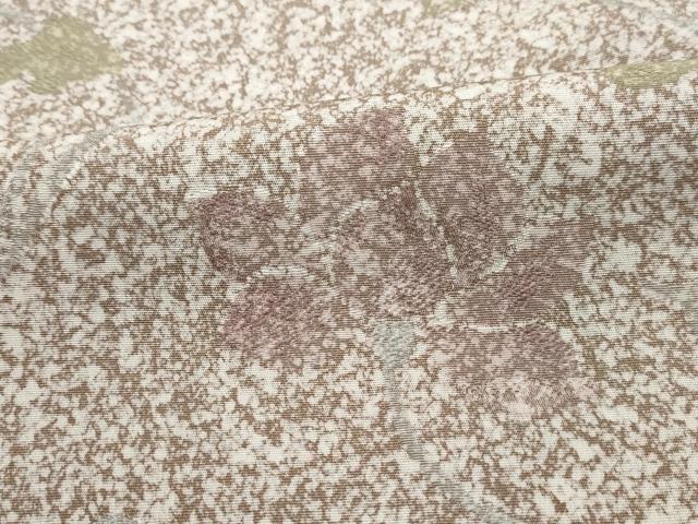 平和屋着物■上質な小紋　霞更紗花文　たたき染め　正絹　逸品　DABJ5391qa