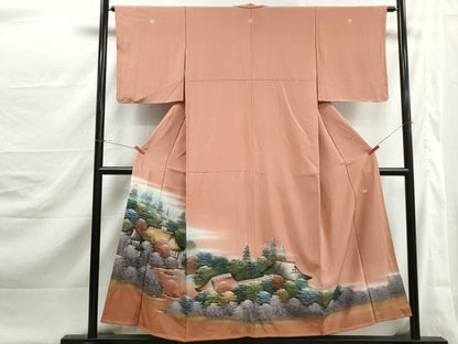 平和屋着物■豪華色留袖　作家物　四季万葉　風景樹林文　暈し染め　金彩　正絹　逸品　DABJ5393qa