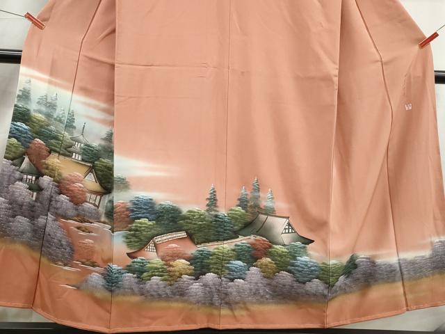 平和屋着物■豪華色留袖　作家物　四季万葉　風景樹林文　暈し染め　金彩　正絹　逸品　DABJ5393qa