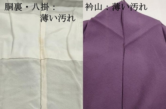 平和屋着物■上質な色無地　滅紫色　正絹　逸品　DABJ5395qa