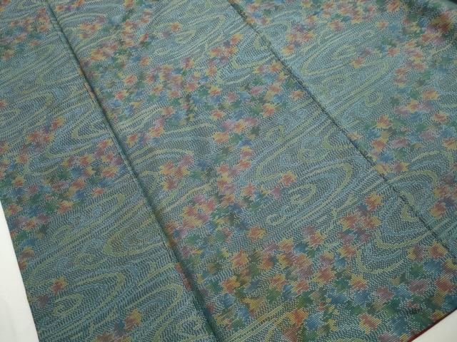 平和屋着物■本場大島紬　7マルキ　流水楓文　正絹　逸品　DABJ5404qa