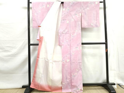 平和屋着物■上質な紬　飛鳥文　暈し染め　鈴乃屋扱い　正絹　逸品　DABJ5407qa